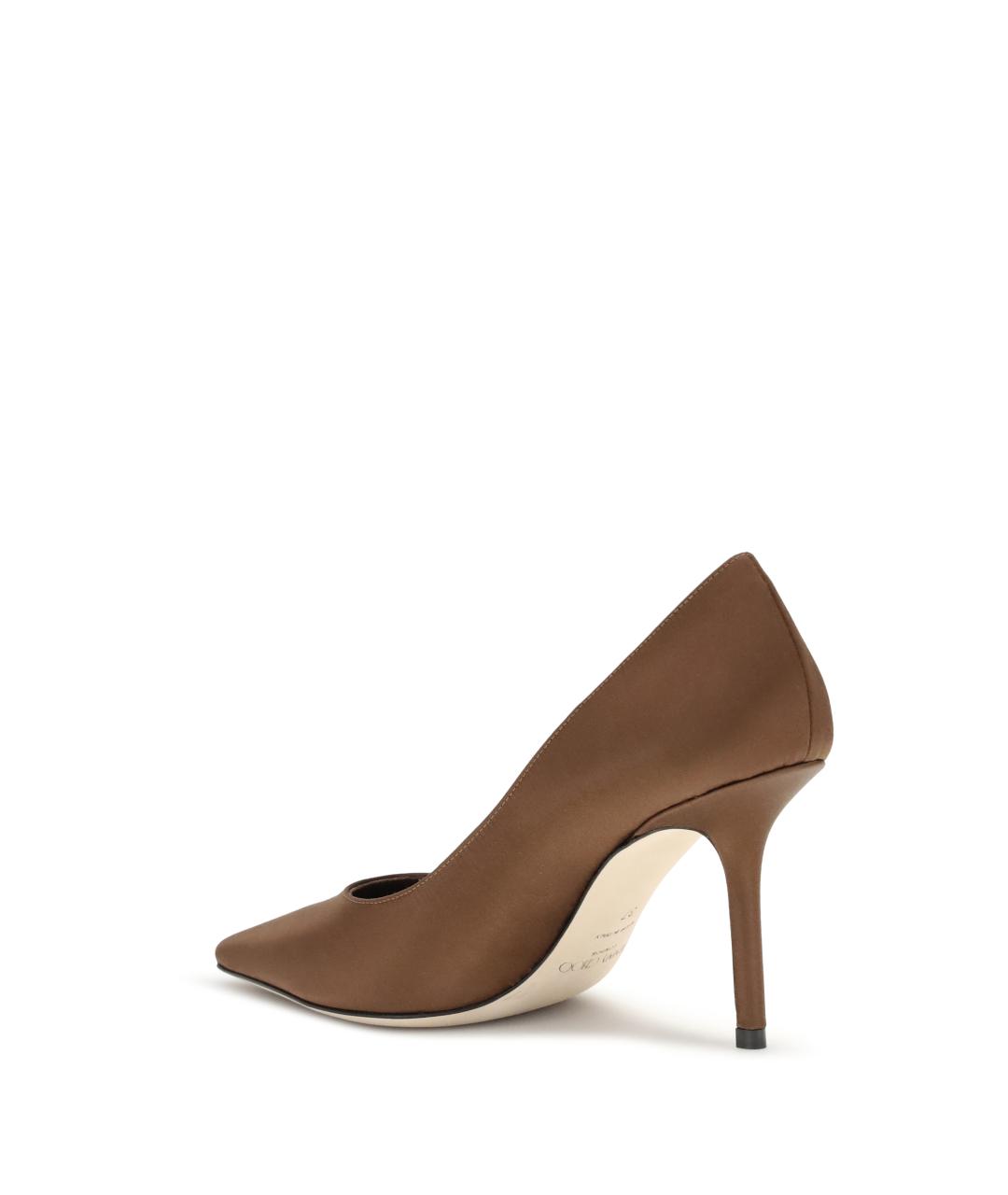 JIMMY CHOO Коричневые текстильные туфли, фото 3