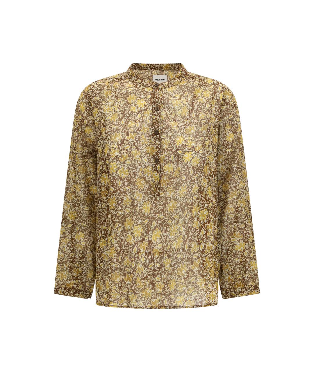 ISABEL MARANT ETOILE Хаки хлопковая рубашка, фото 1