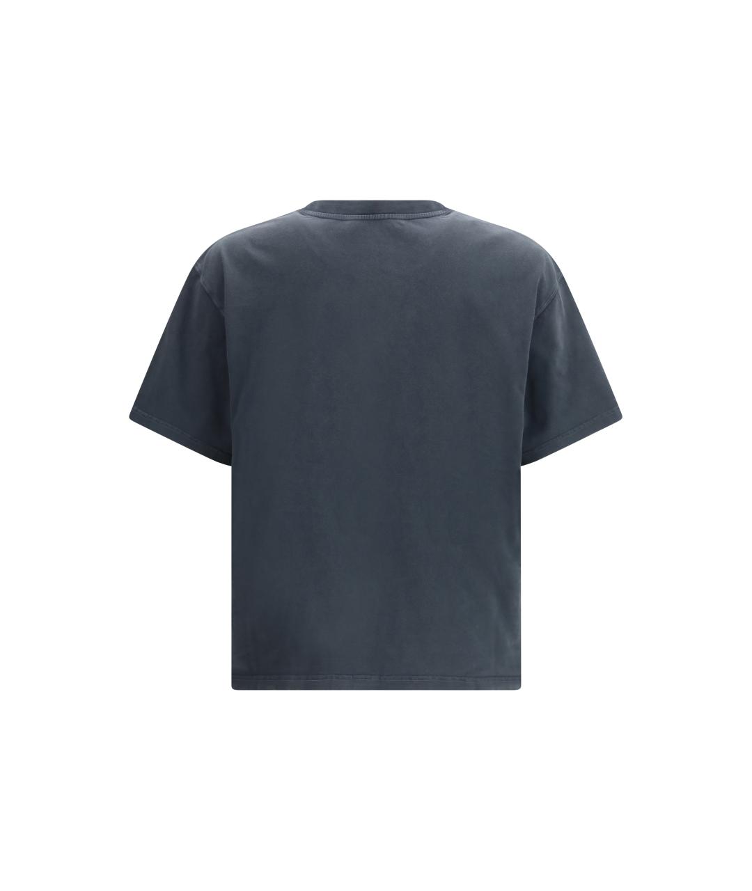 MARNI Черная хлопковая футболка, фото 2