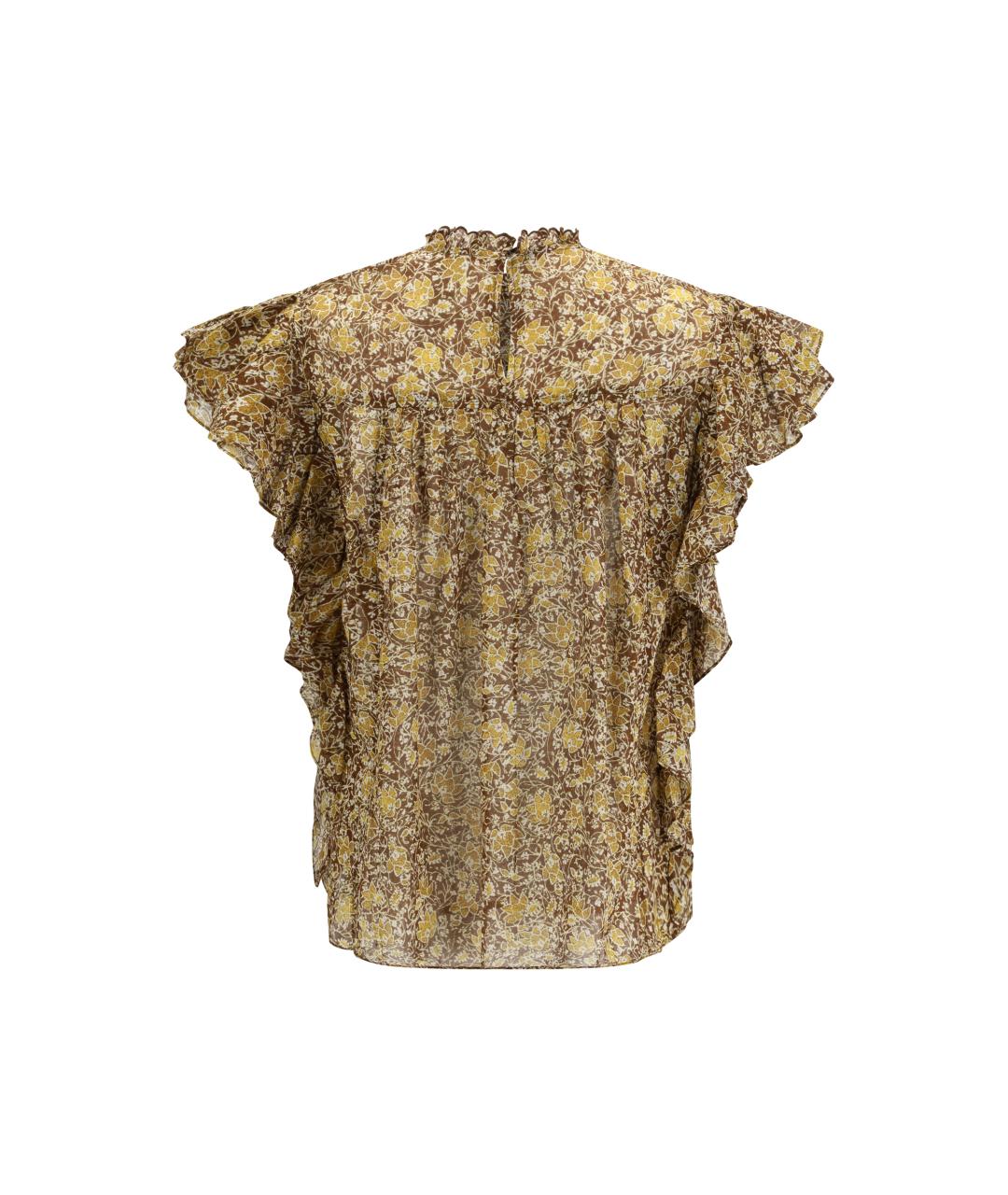 ISABEL MARANT ETOILE Хаки хлопковая блузы, фото 2
