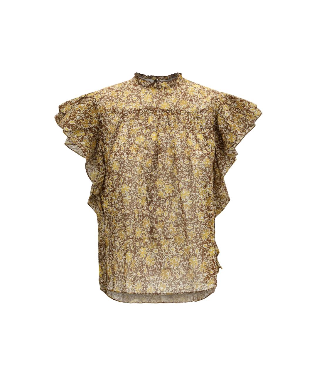 ISABEL MARANT ETOILE Хаки хлопковая блузы, фото 1