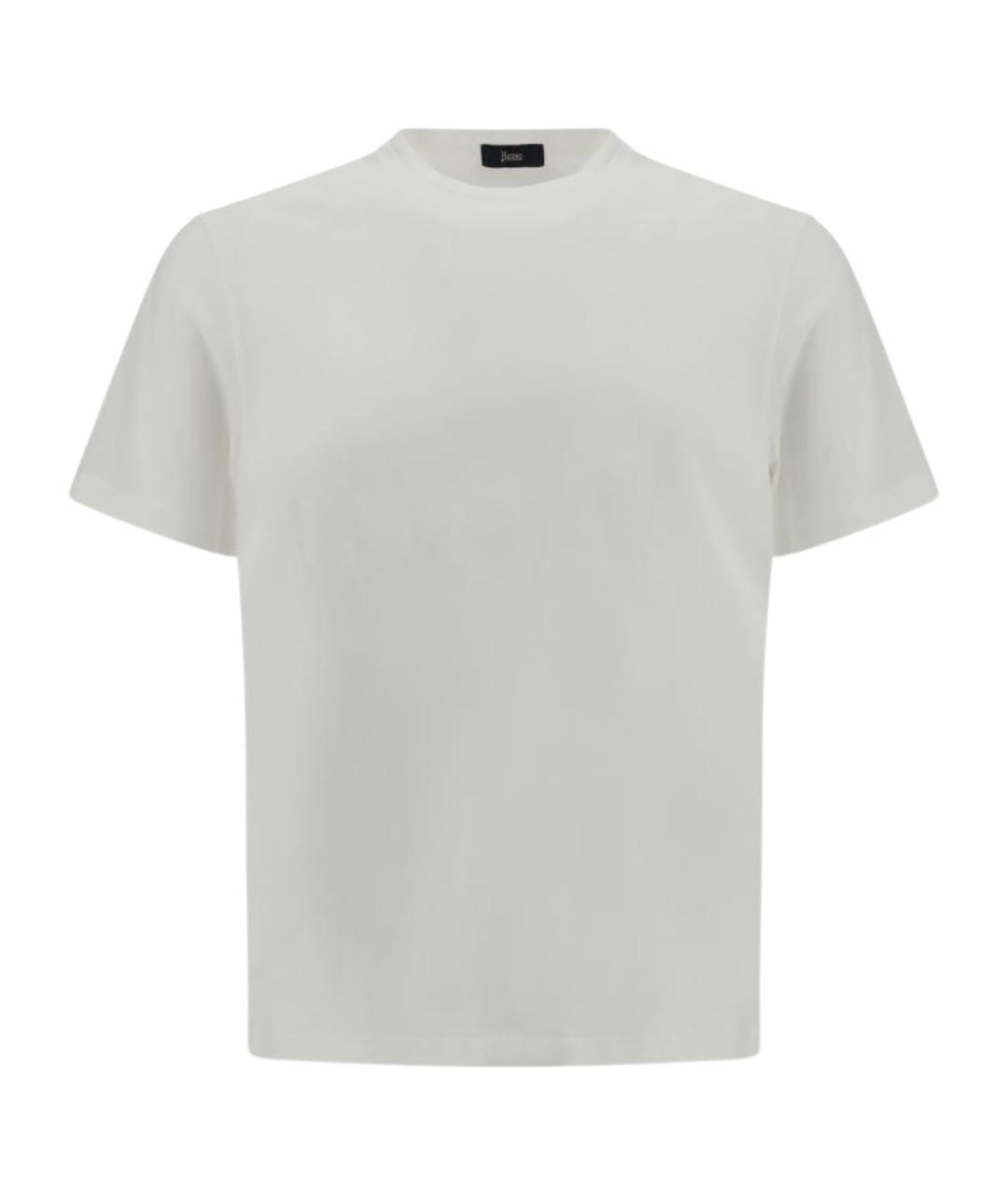 HERNO Белая хлопковая футболка, фото 1