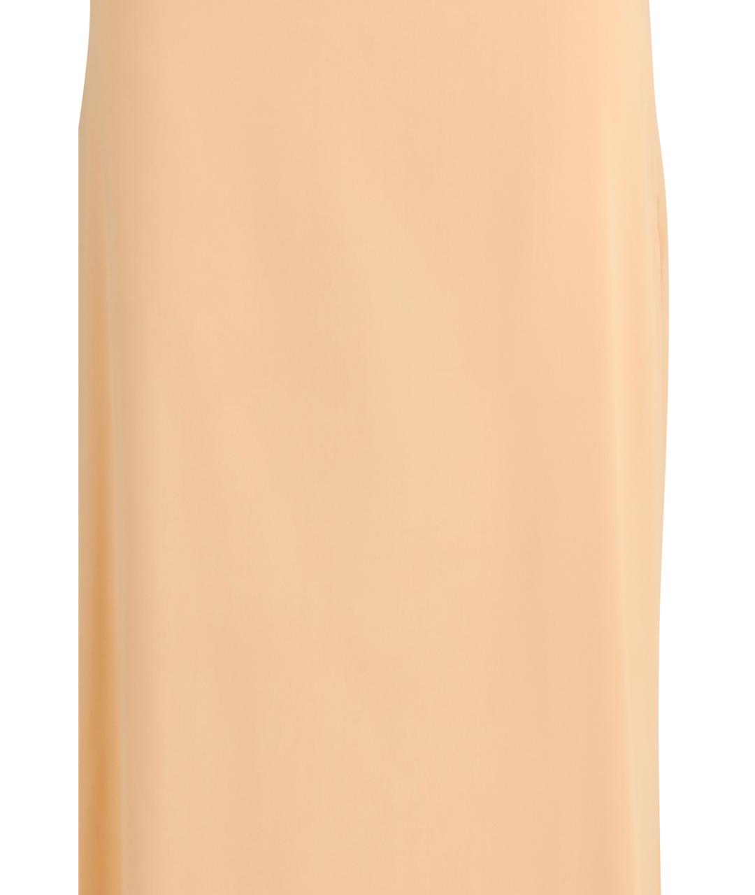 KRISTINA TI Оранжевая шелковая юбка макси, фото 3