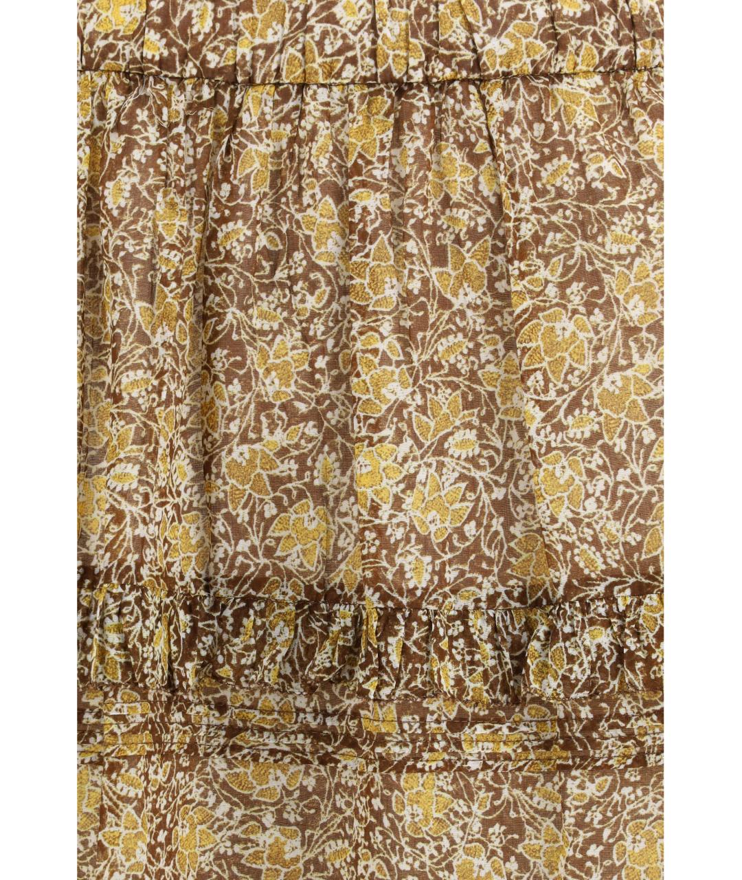 ISABEL MARANT ETOILE Мульти хлопковая юбка миди, фото 3