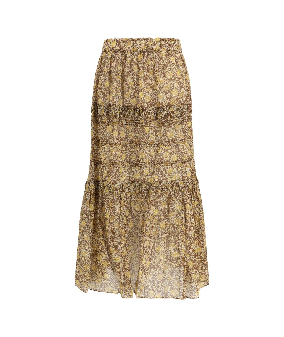 ISABEL MARANT ETOILE Мульти хлопковая юбка миди, фото 1