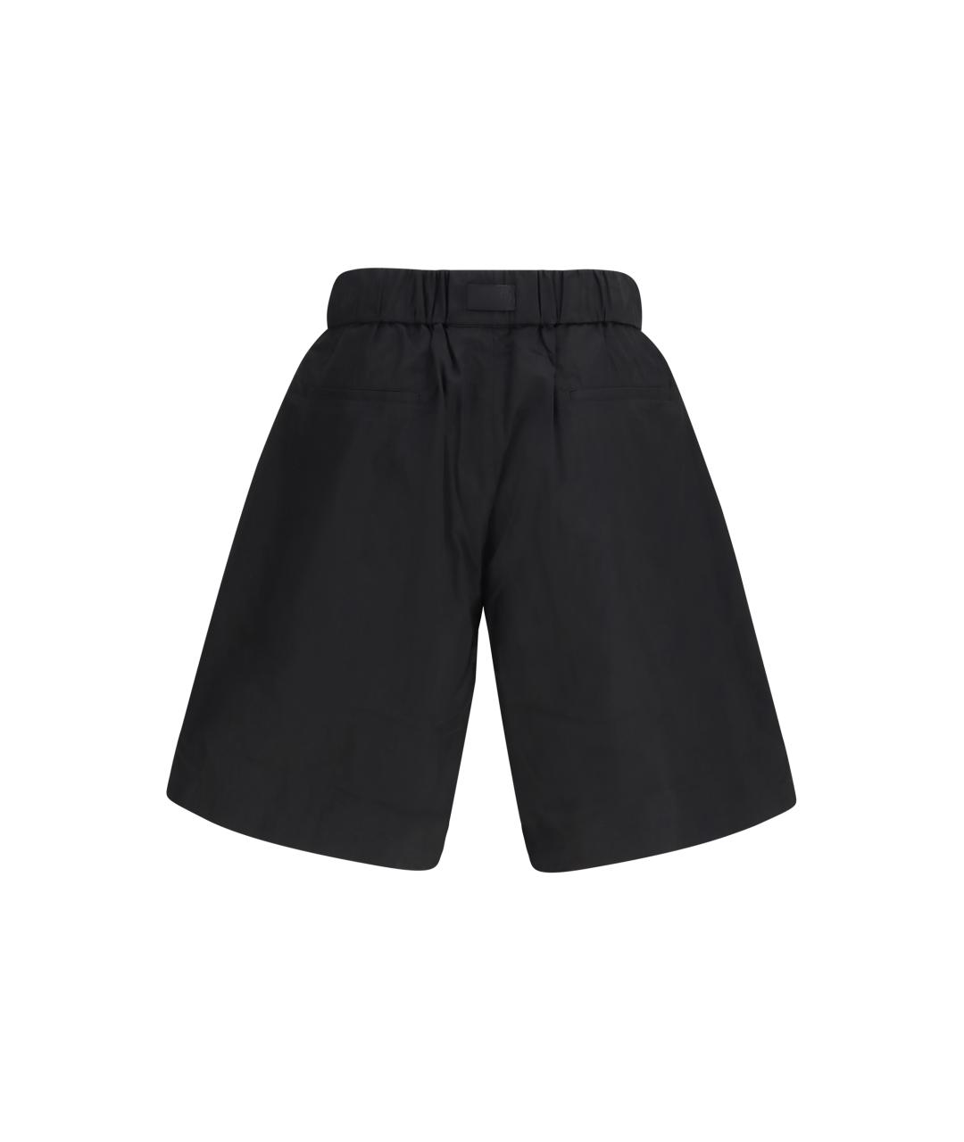 Y-3 Черные хлопковые шорты, фото 2