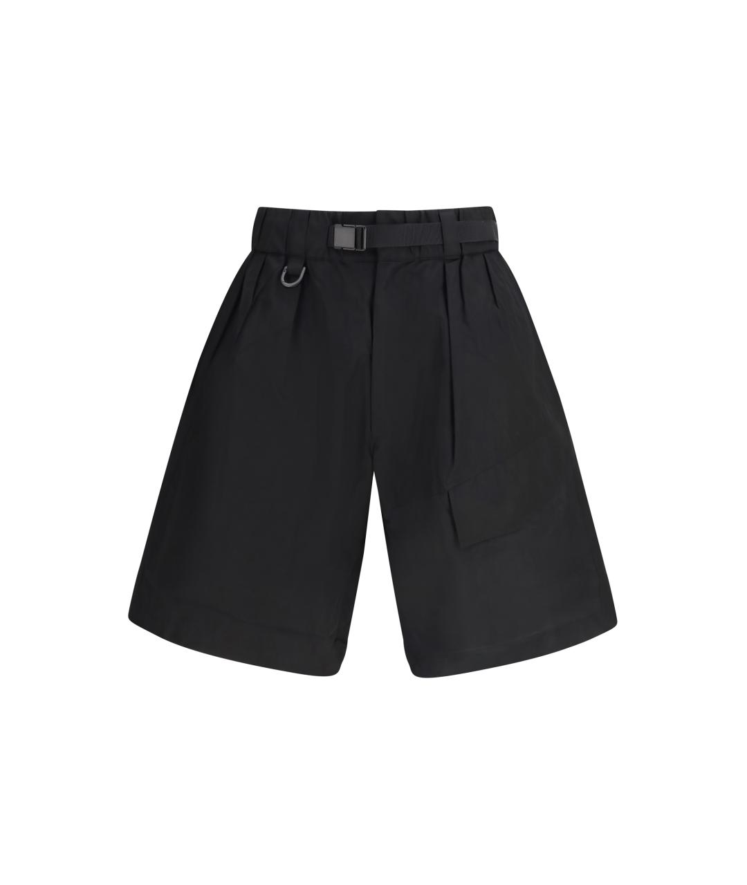 Y-3 Черные хлопковые шорты, фото 1