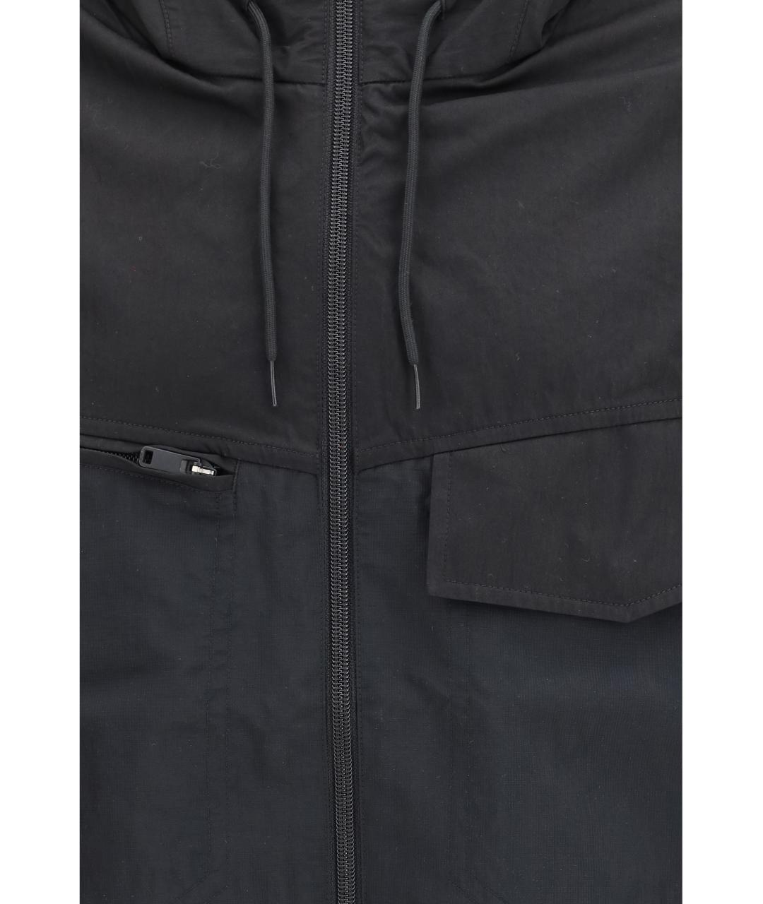 Y-3 Черная хлопковая куртка, фото 3