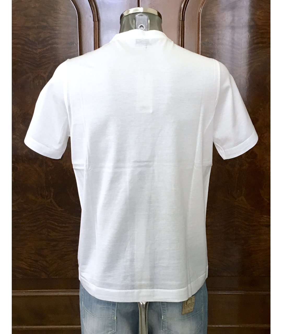 BILANCIONI Белая хлопковая футболка, фото 2
