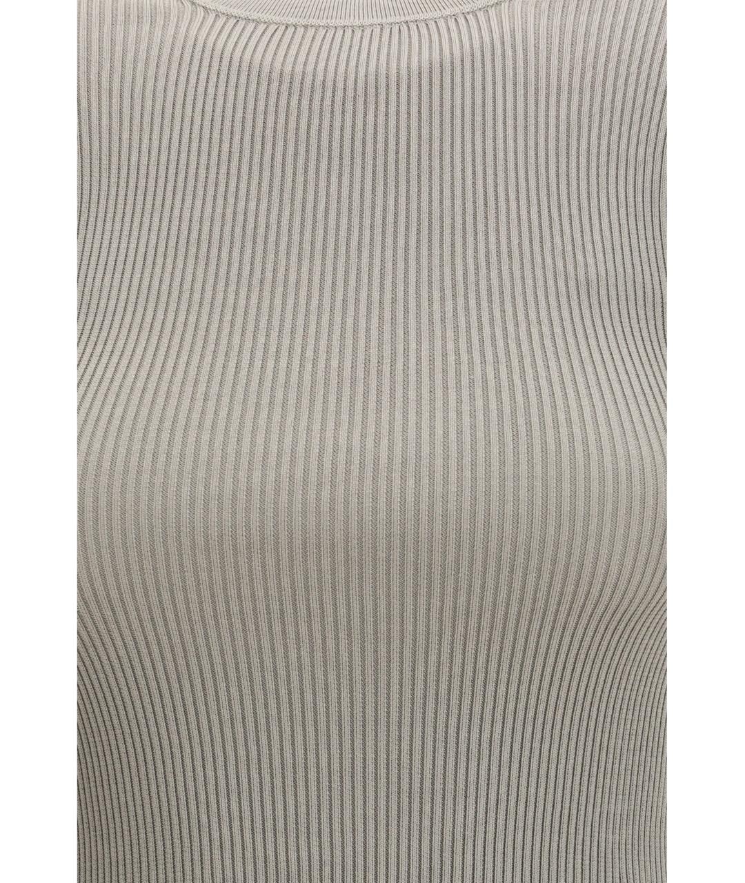 RIER Серая шелковая футболка, фото 3