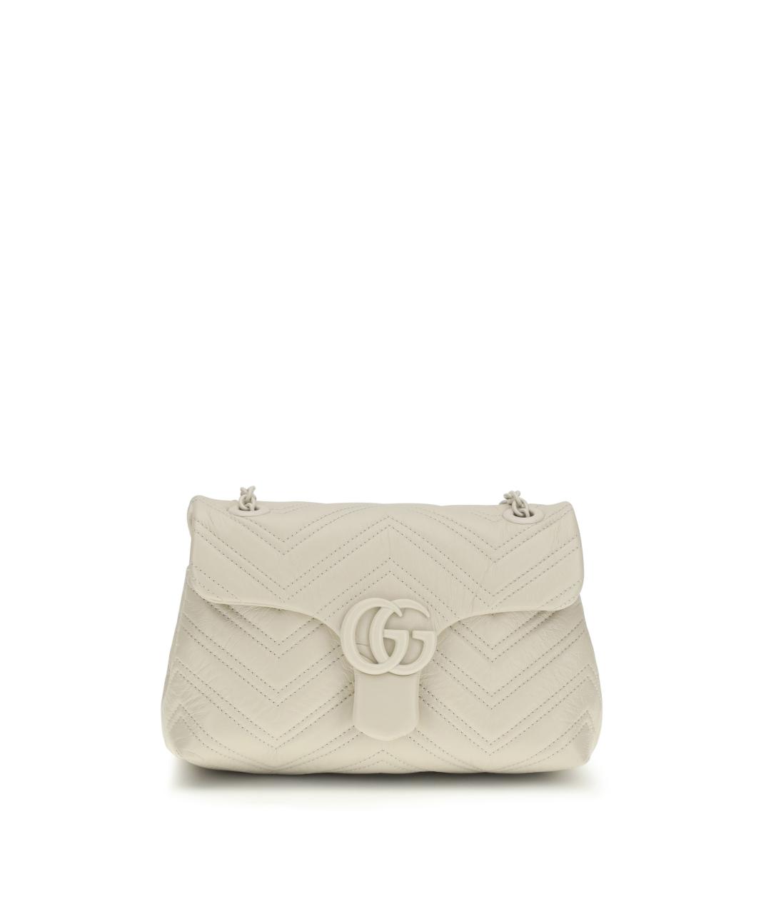 GUCCI Белая кожаная сумка через плечо, фото 1