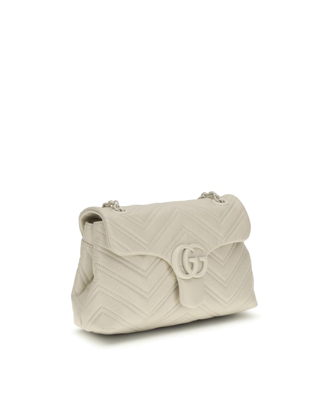 GUCCI Белая кожаная сумка через плечо, фото 2