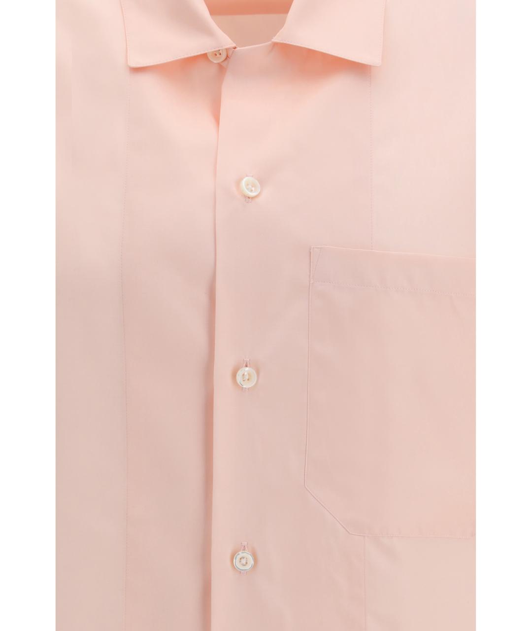 UMIT BENAN Розовая шелковая кэжуал рубашка, фото 3