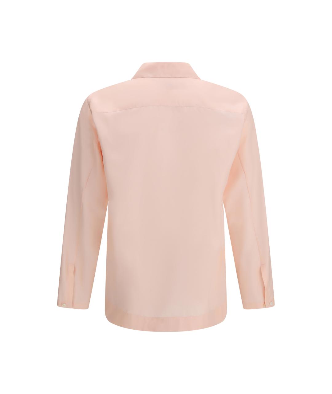 UMIT BENAN Розовая шелковая кэжуал рубашка, фото 2
