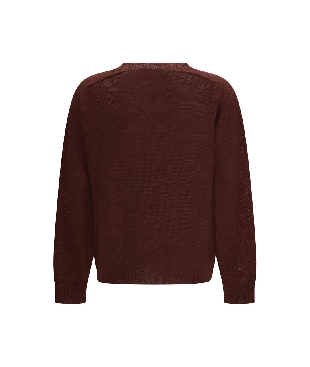 OUR LEGACY Бордовый льняной джемпер / свитер, фото 2