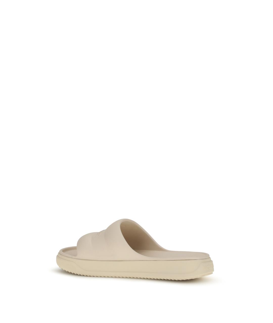 MONCLER Бежевые резиновые сандалии, фото 3