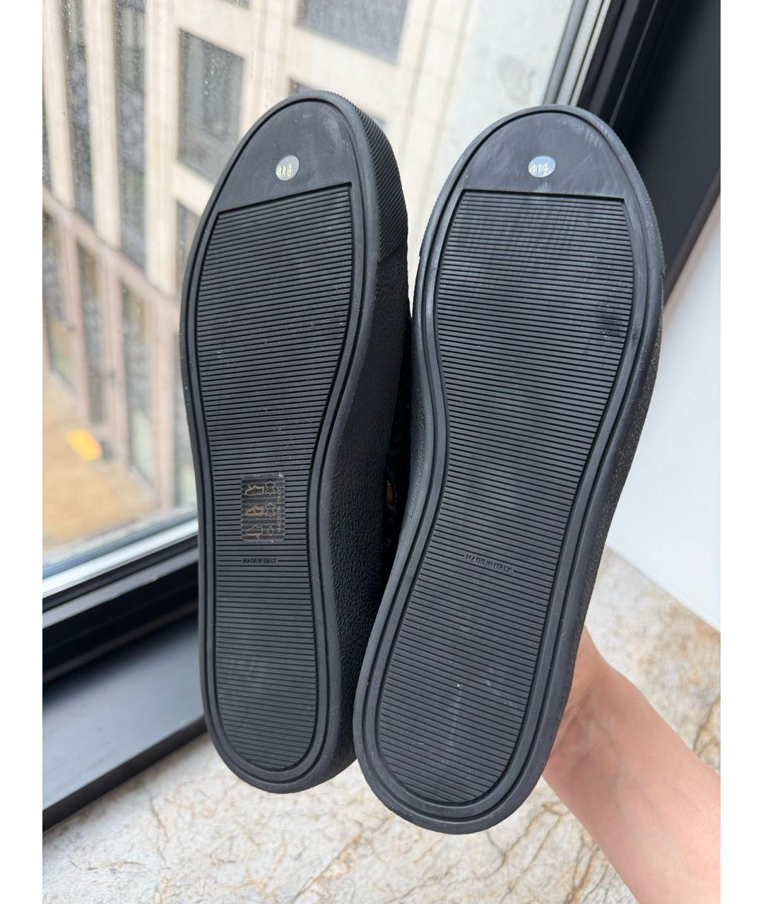 CHANEL Черные кожаные кроссовки, фото 5