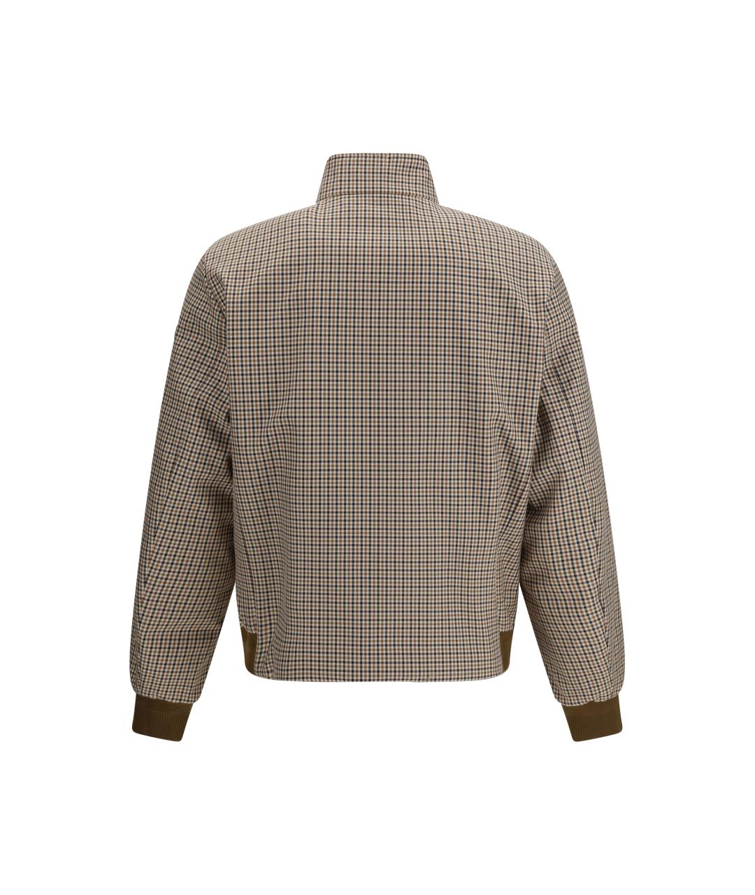 MONCLER Коричневый полиэстеровый пуховик, фото 3