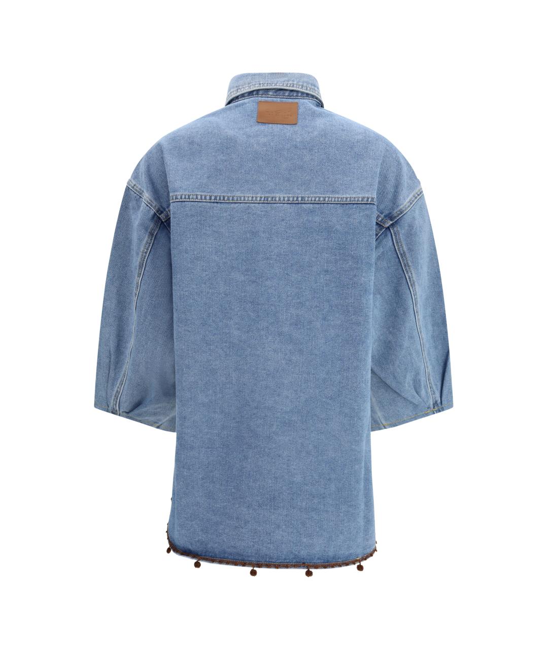 ELLA Голубая хлопковая куртка, фото 2