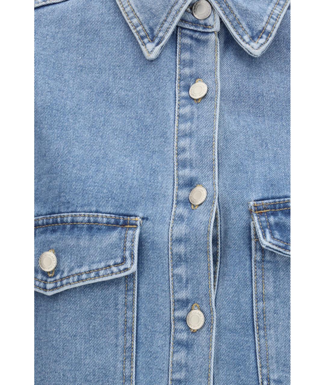 ELLA Голубая хлопковая куртка, фото 3