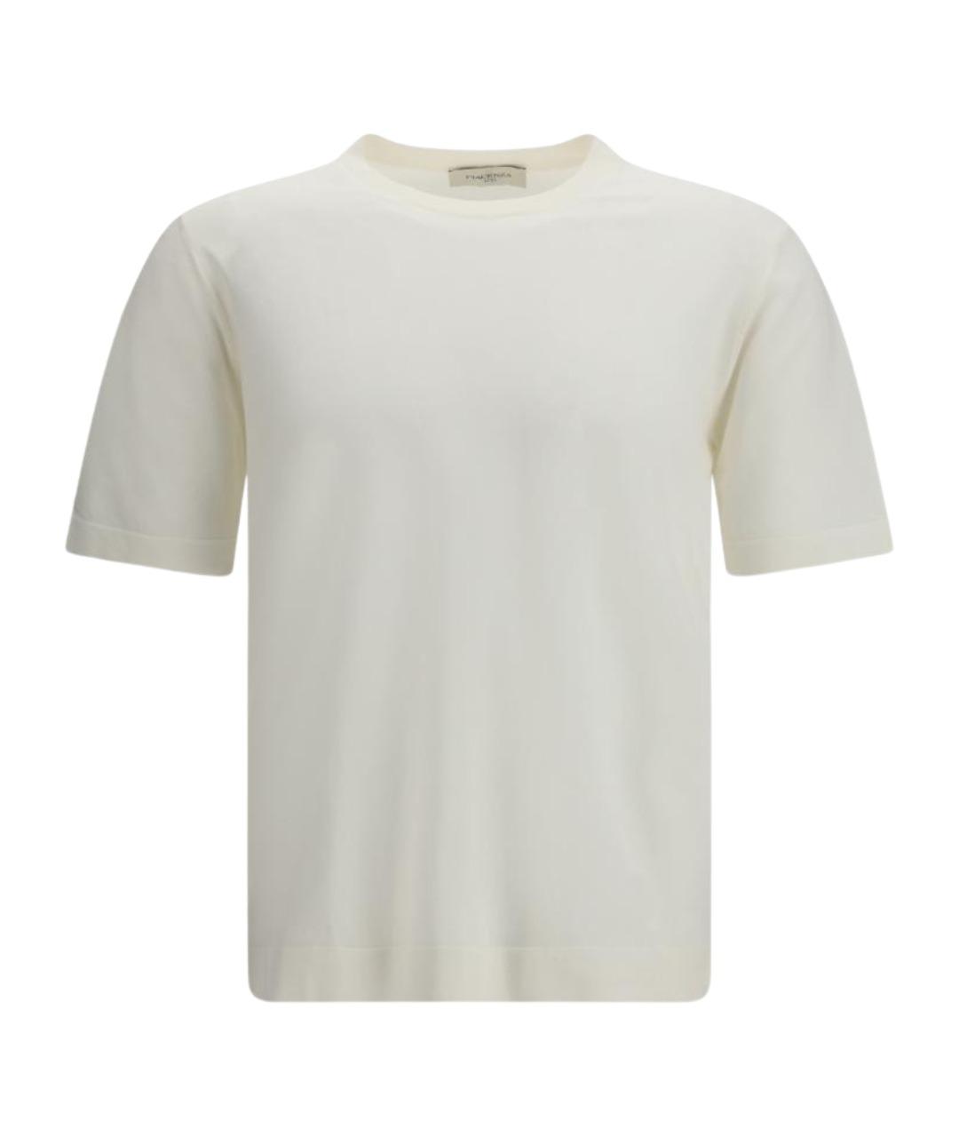 PIACENZA CASHMERE Белая хлопковая футболка, фото 1