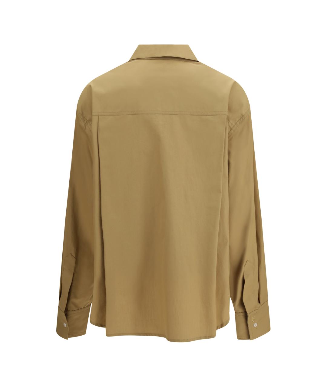 LOULOU STUDIO Бежевая хлопковая рубашка, фото 2