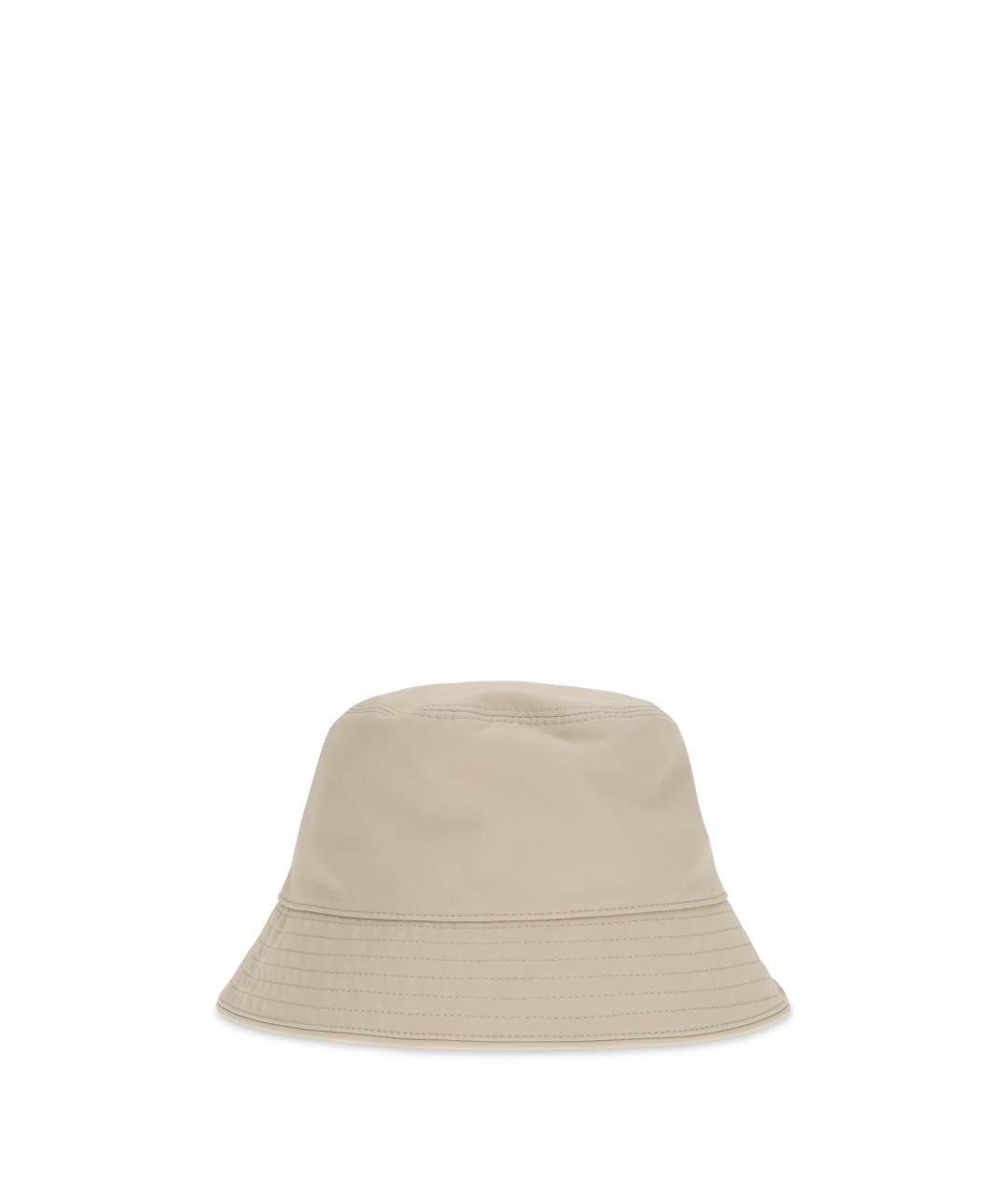 MONCLER Бежевая хлопковая шляпа, фото 2