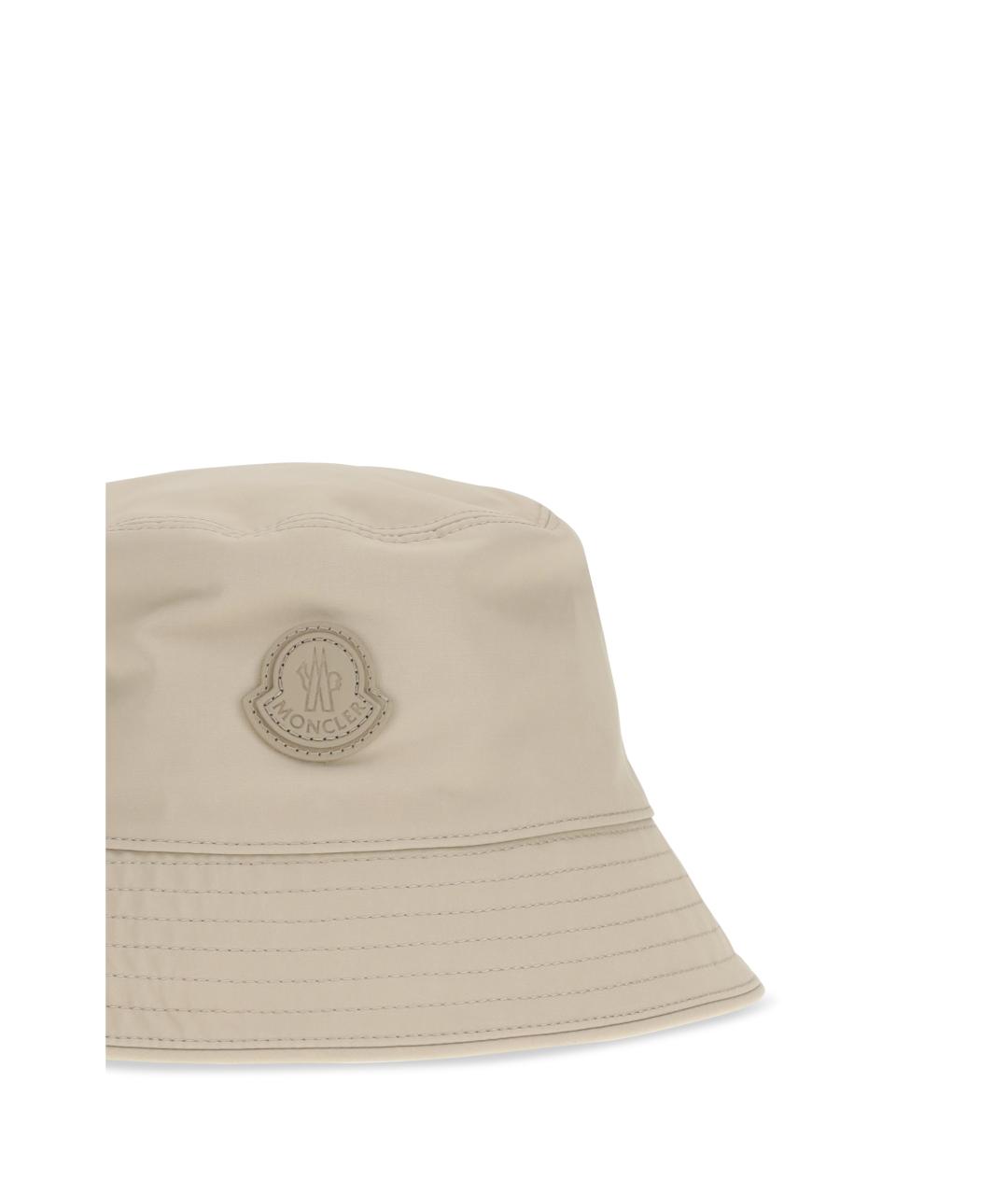 MONCLER Бежевая хлопковая шляпа, фото 3