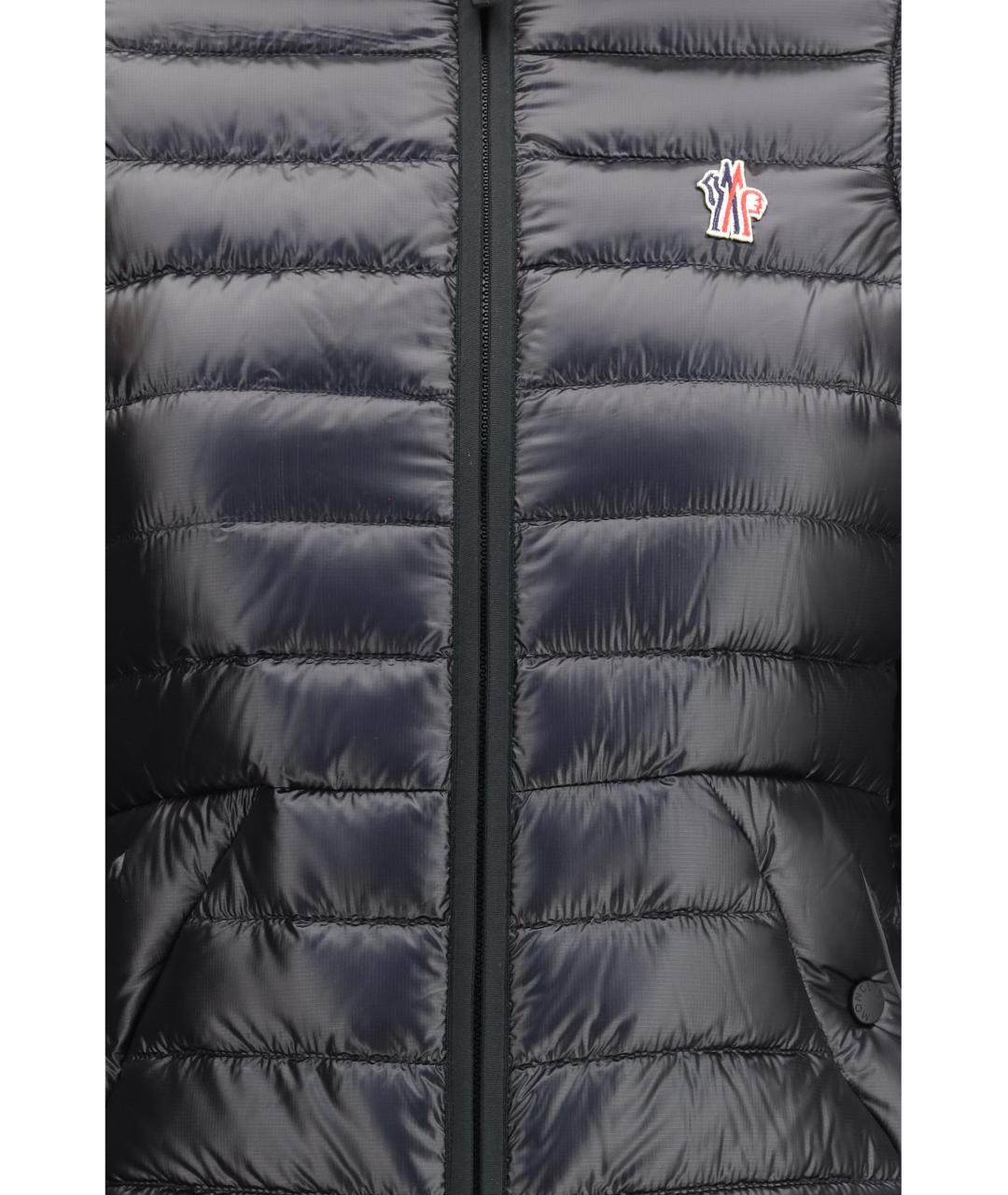MONCLER GRENOBLE Черный полиамидовый пуховик, фото 3