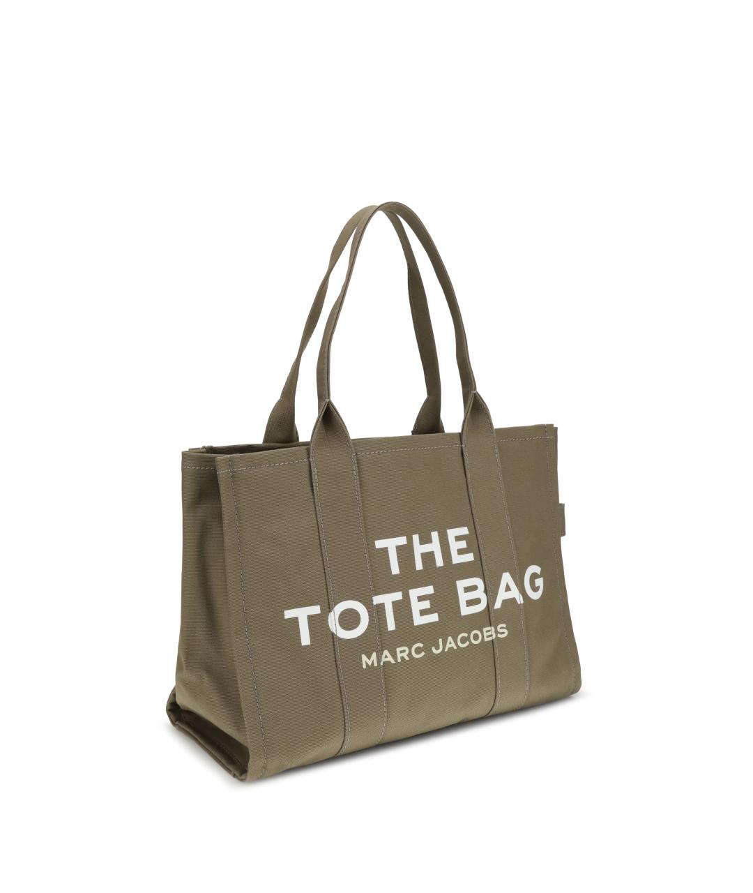 MARC JACOBS Зеленая хлопковая сумка тоут, фото 2