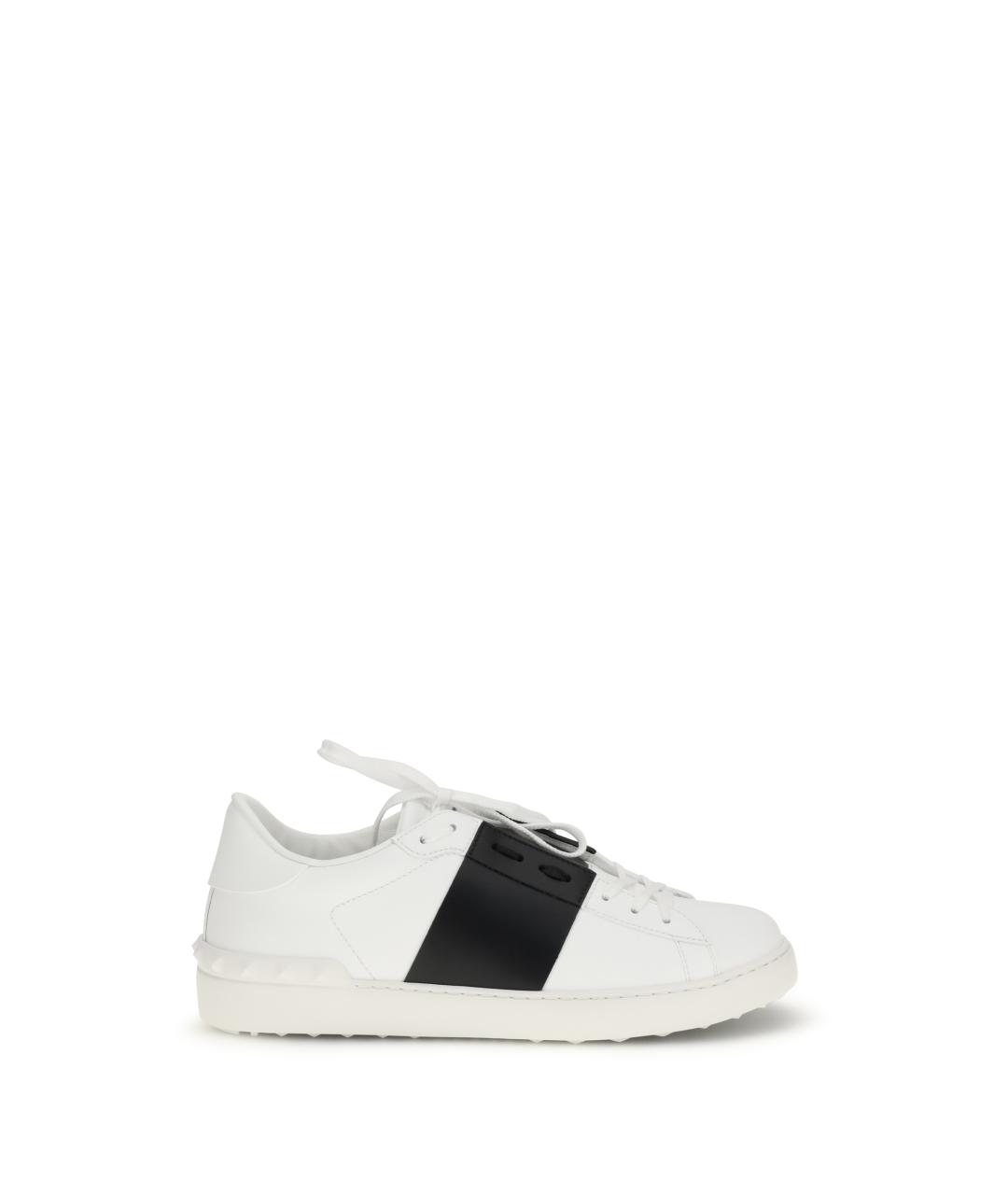VALENTINO Белые кожаные низкие кроссовки / кеды, фото 5