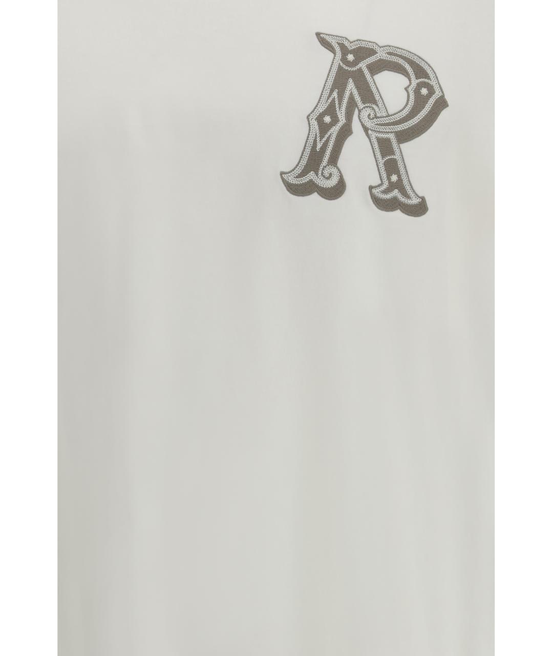 REPRESENT Белая хлопковая футболка, фото 3