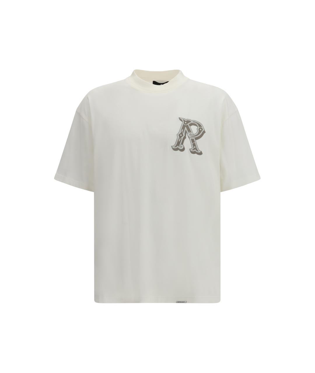 REPRESENT Белая хлопковая футболка, фото 4