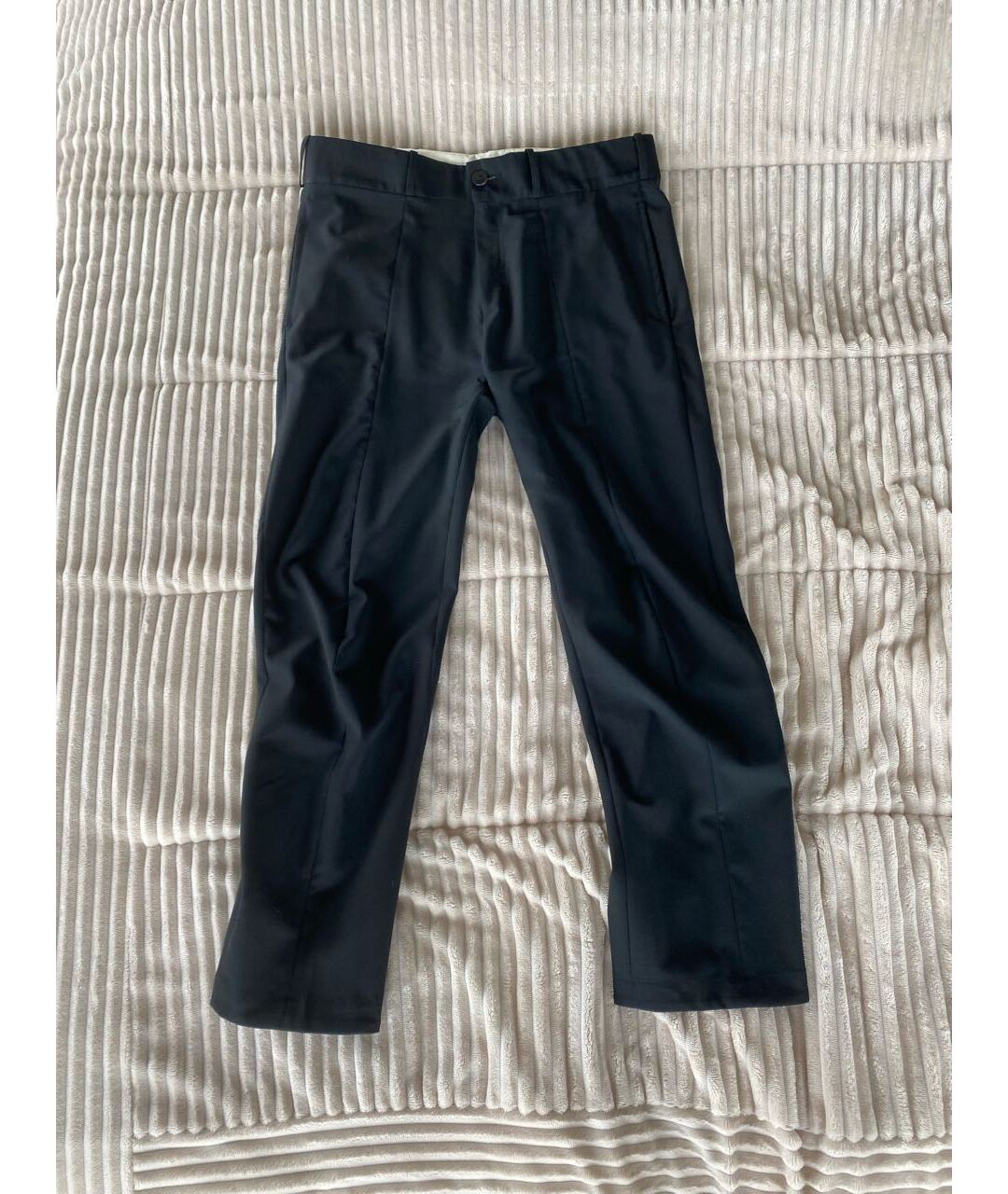 DAMIR DOMA Черные шерстяные классические брюки, фото 5