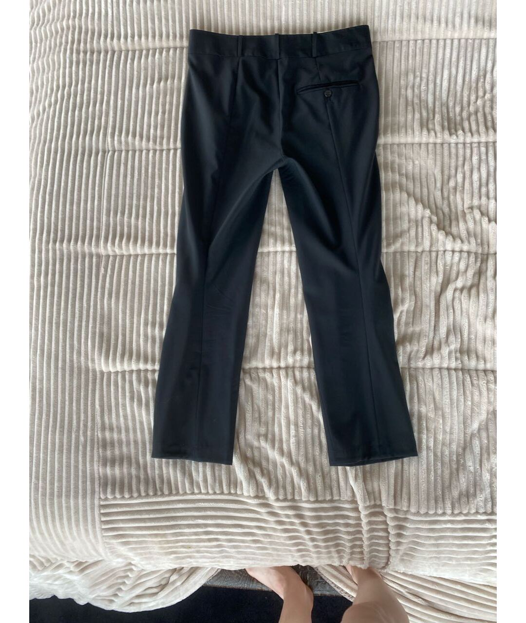 DAMIR DOMA Черные шерстяные классические брюки, фото 6