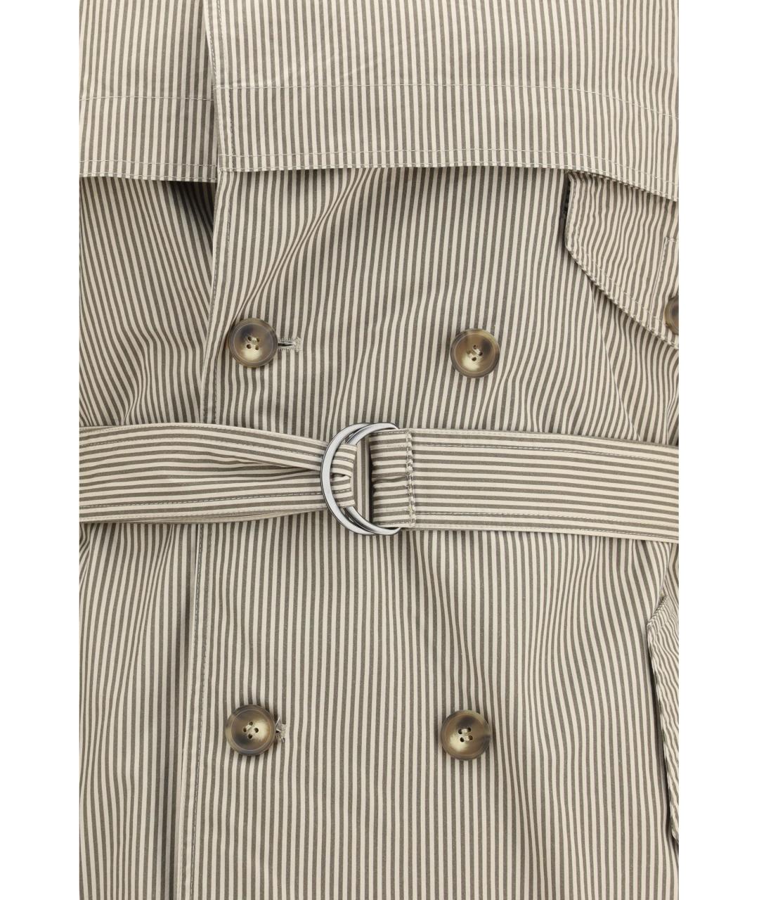 ISABEL MARANT ETOILE Бежевый хлопковый тренч/плащ, фото 3