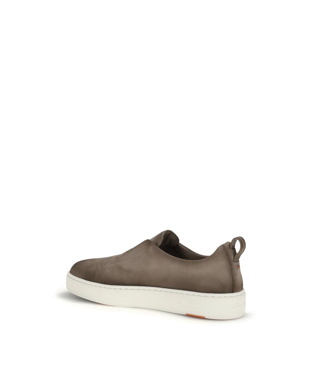 SANTONI Бежевые слипоны, фото 3