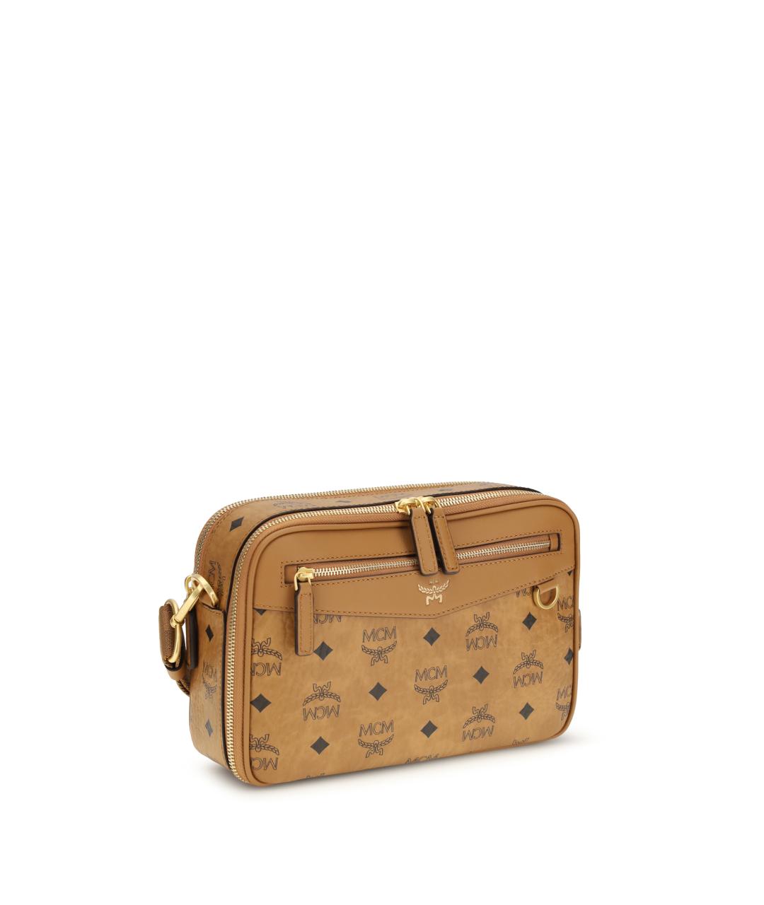 MCM Коричневая пелетеная сумка на плечо, фото 2