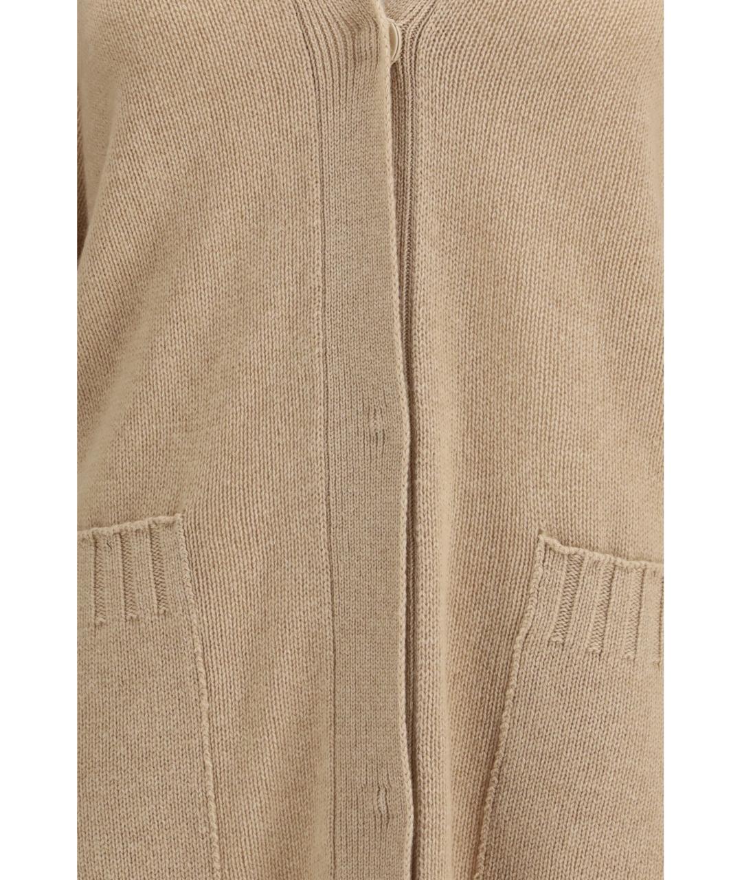 FABIANA FILIPPI Бежевый шерстяной кардиган, фото 3