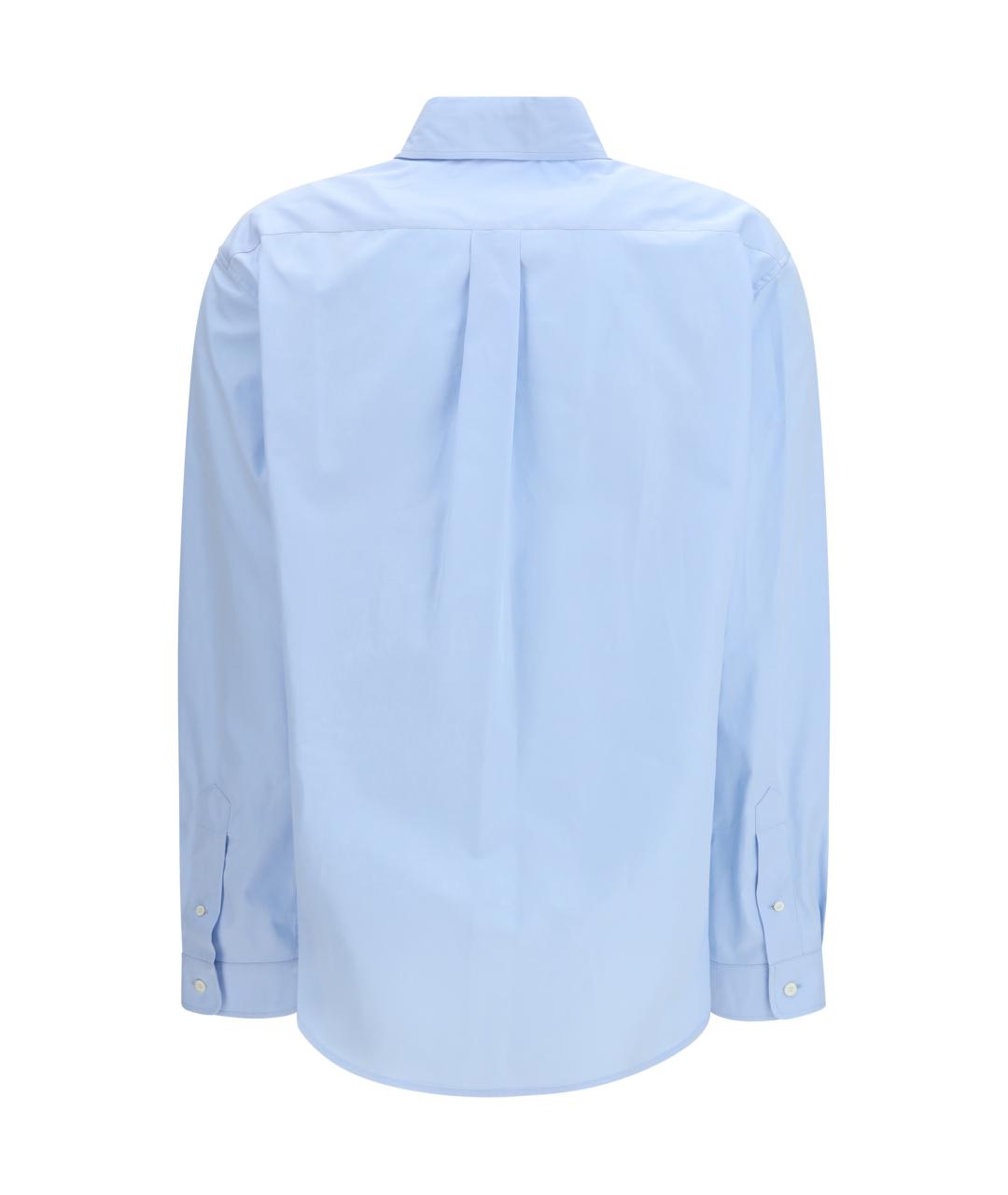 MIU MIU Голубая хлопковая рубашка, фото 2
