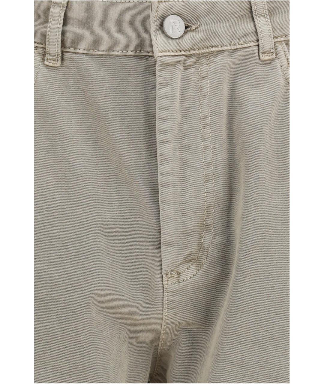 REPRESENT Бежевые хлопковые шорты, фото 3