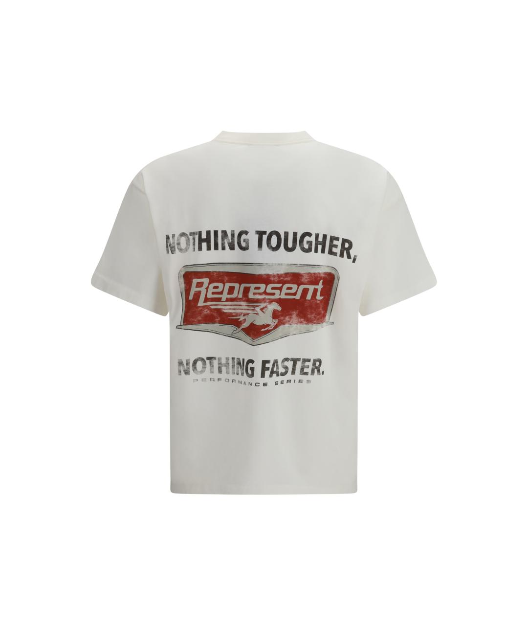 REPRESENT Белая хлопковая футболка, фото 2