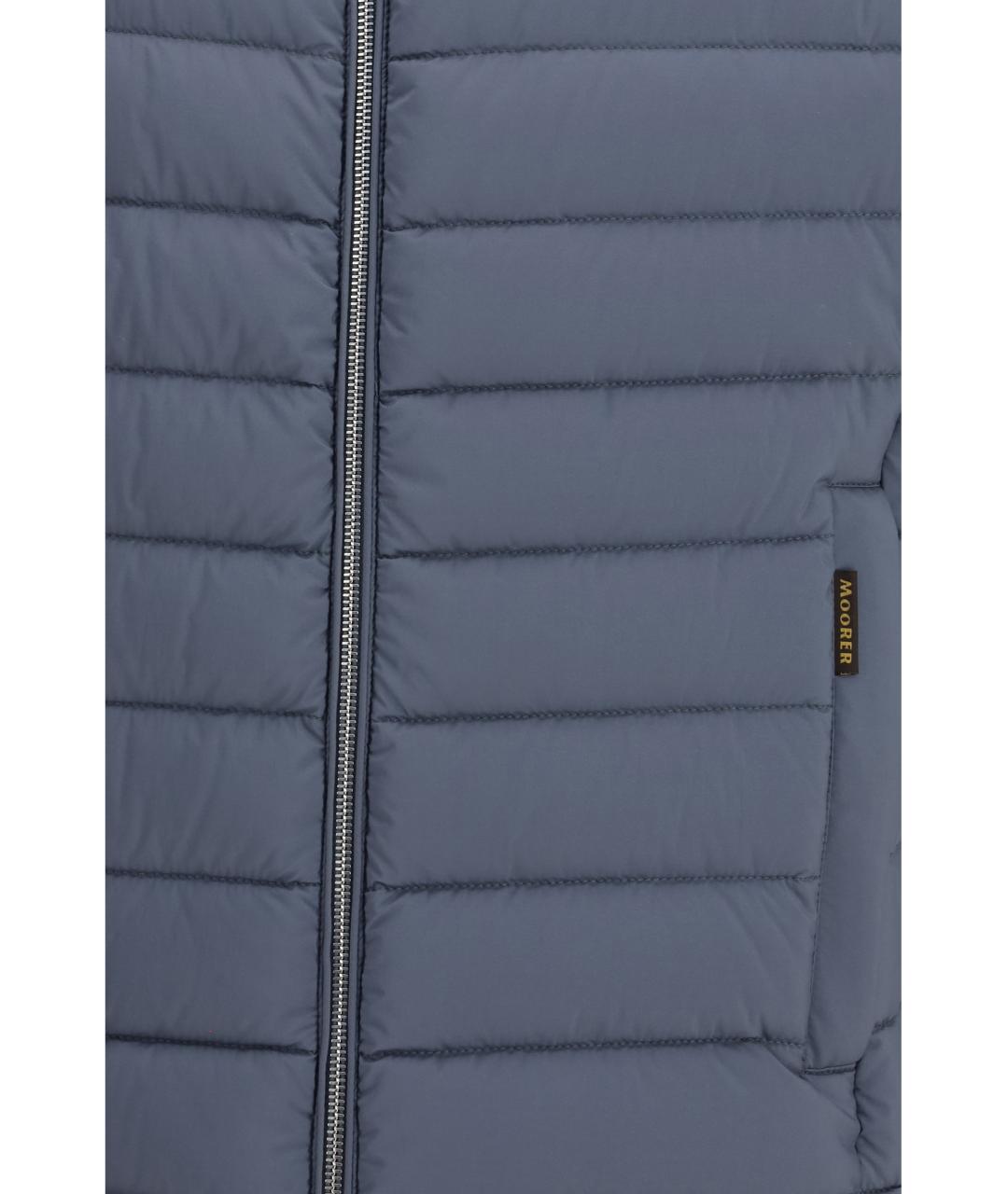 MOORER Голубой полиамидовый жилет, фото 3