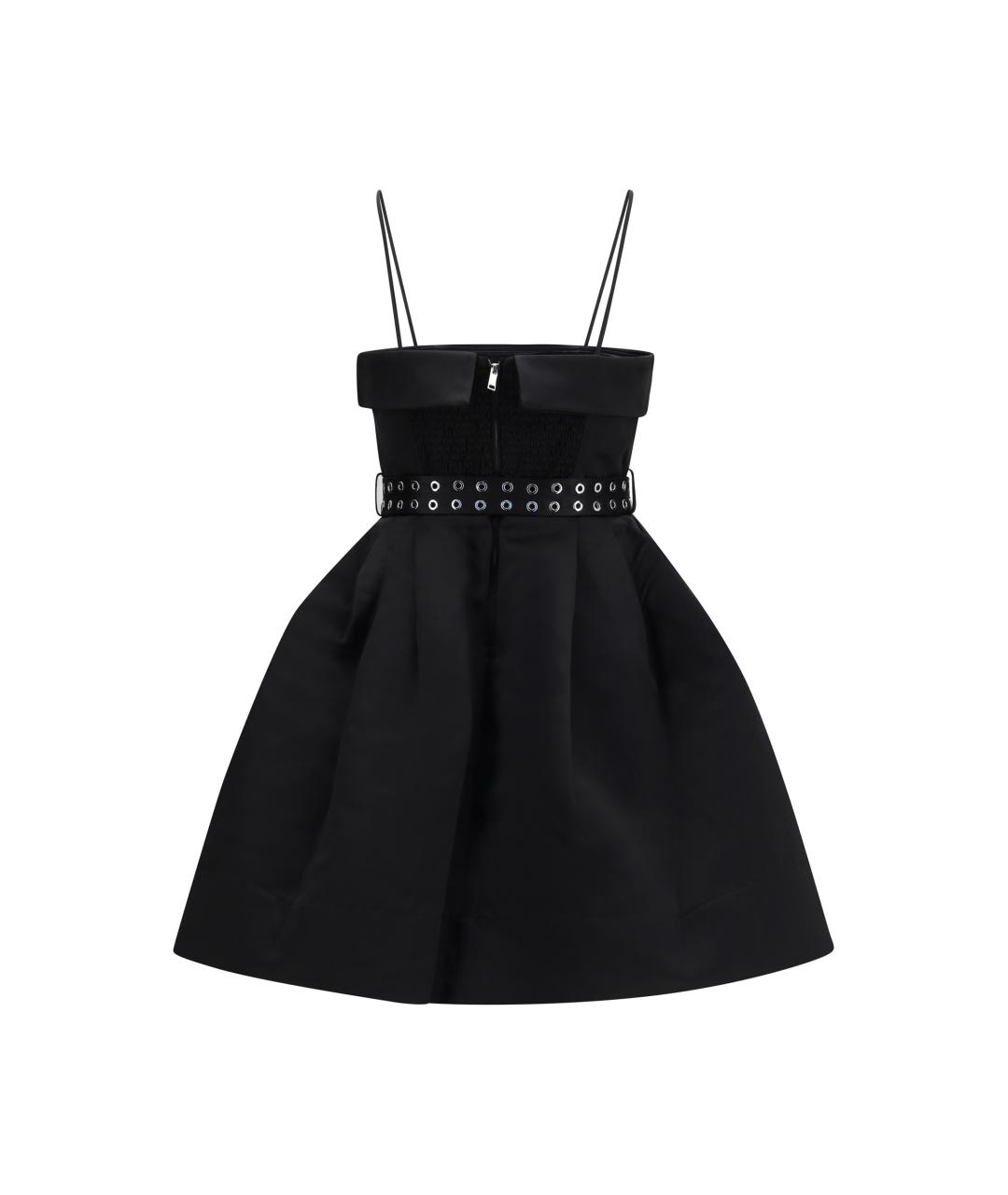 GANNI Черное полиэстеровое вечернее платье, фото 2