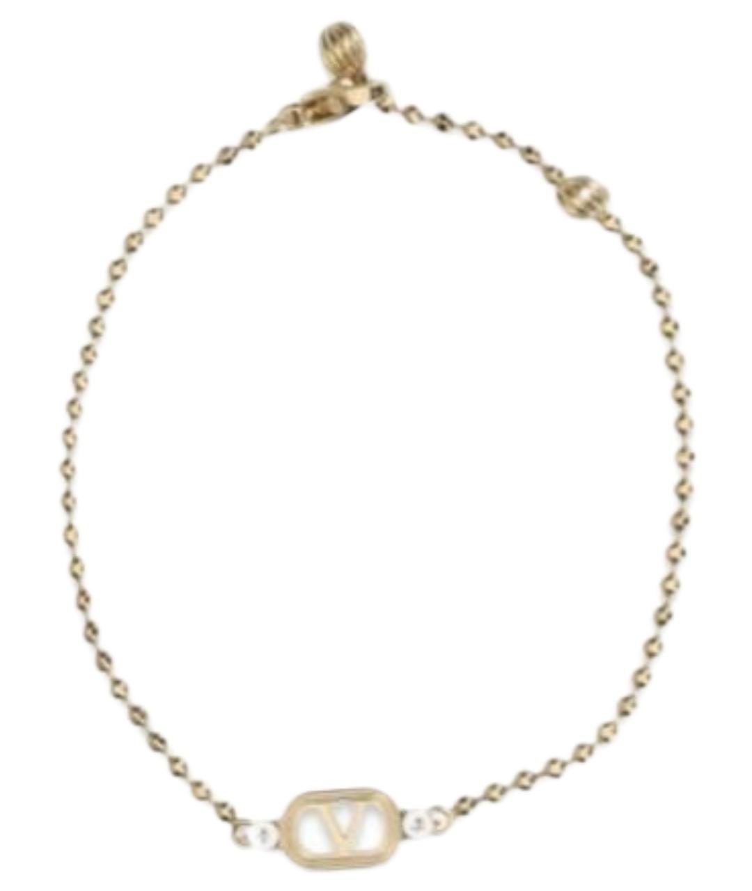 VALENTINO Золотой металлический браслет, фото 1