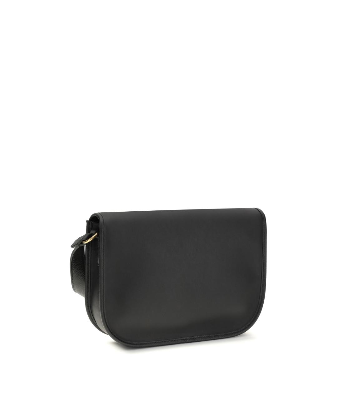 VALENTINO Черная кожаная сумка на плечо, фото 3