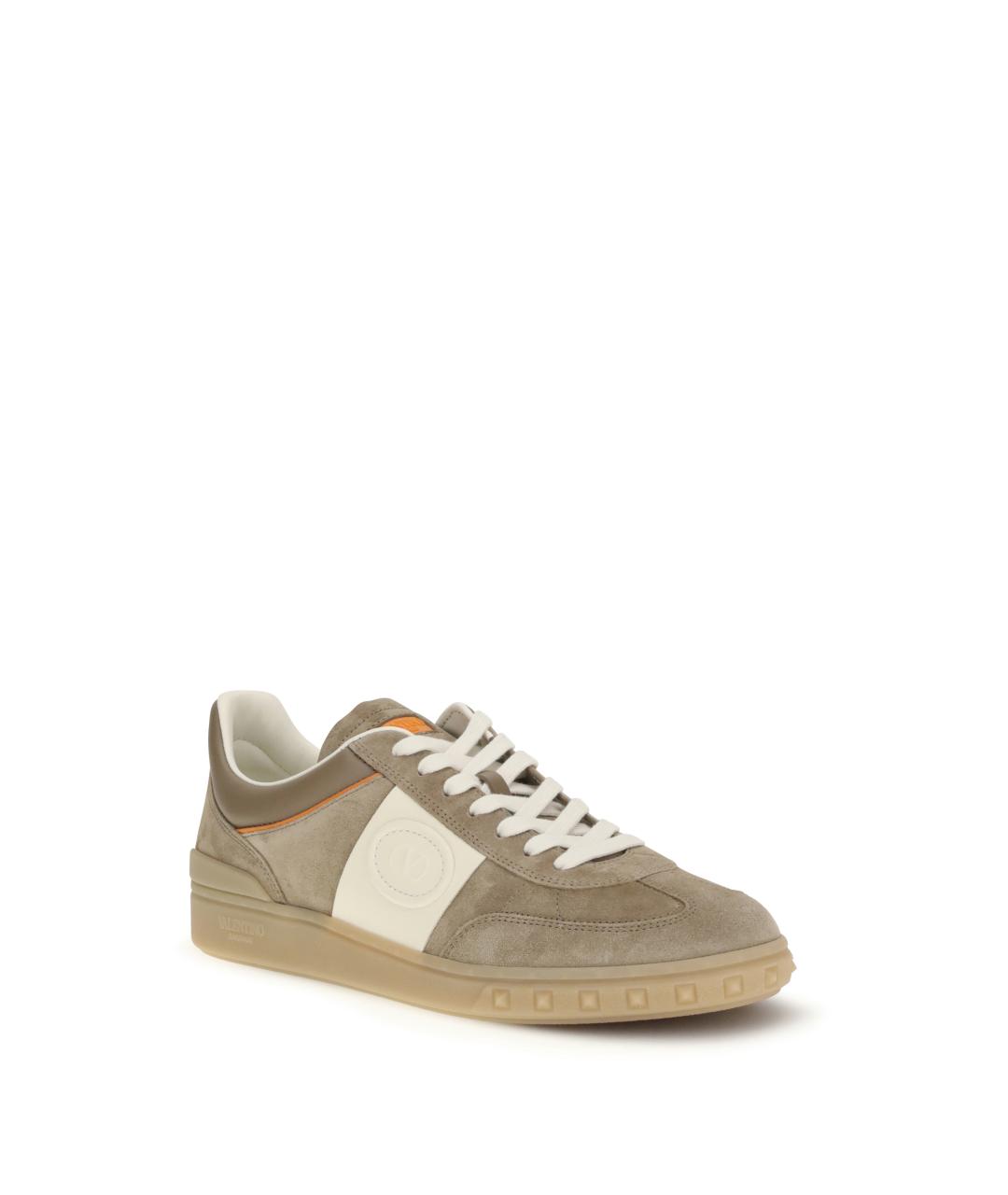 VALENTINO Мульти кожаные низкие кроссовки / кеды, фото 2