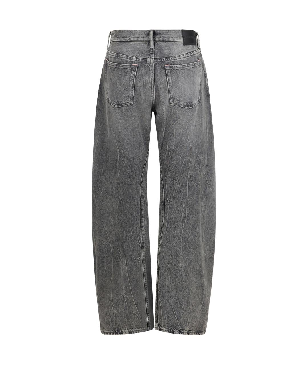 ACNE STUDIOS Черные хлопковые прямые джинсы, фото 2