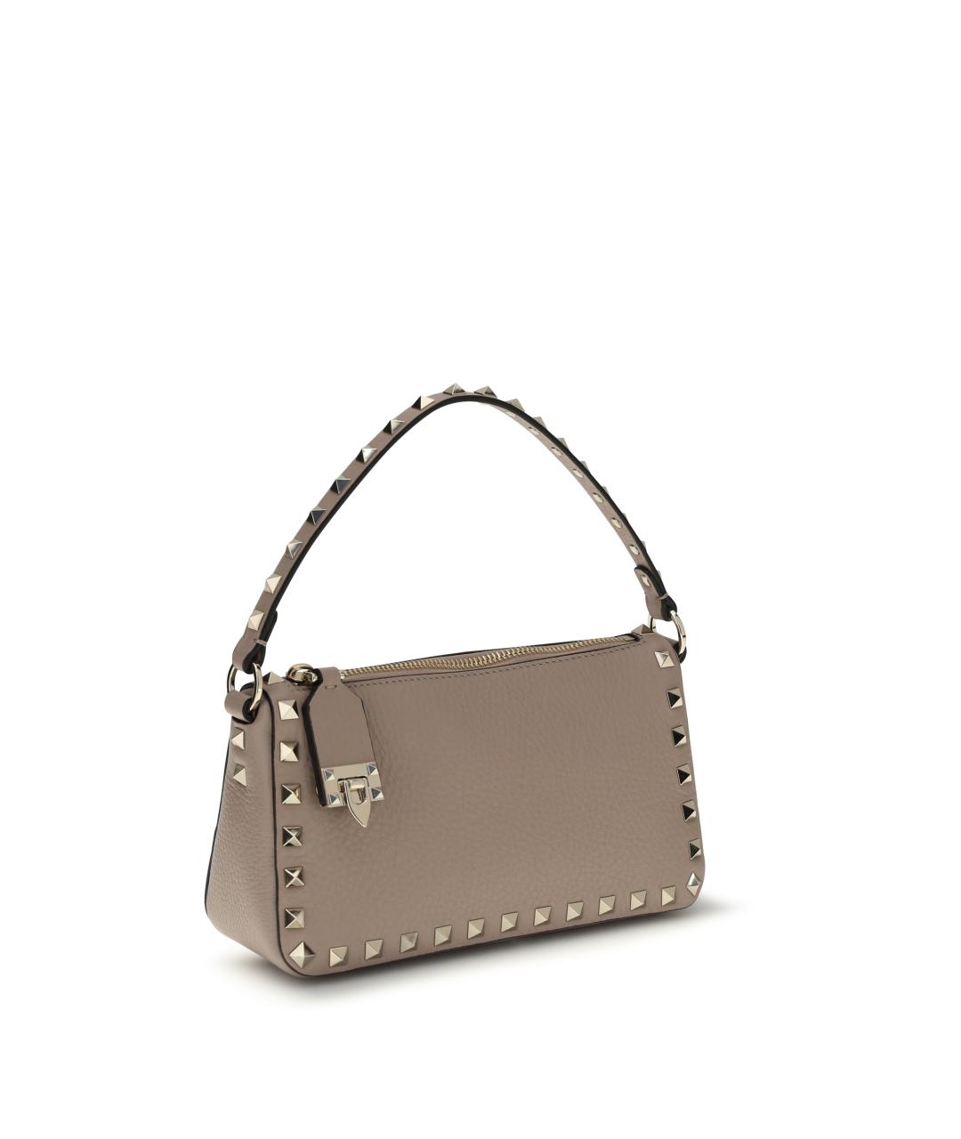 VALENTINO Бежевая кожаная сумка через плечо, фото 2
