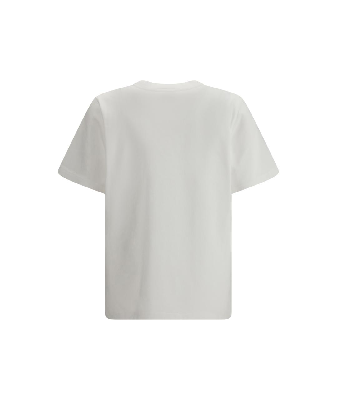 CASABLANCA Белая хлопковая футболка, фото 2